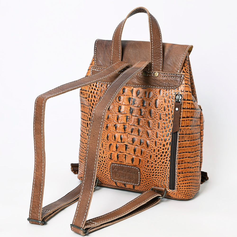 American Darling Crocodile Embossed Genuine Leather Women Bag Western Handbag Purse