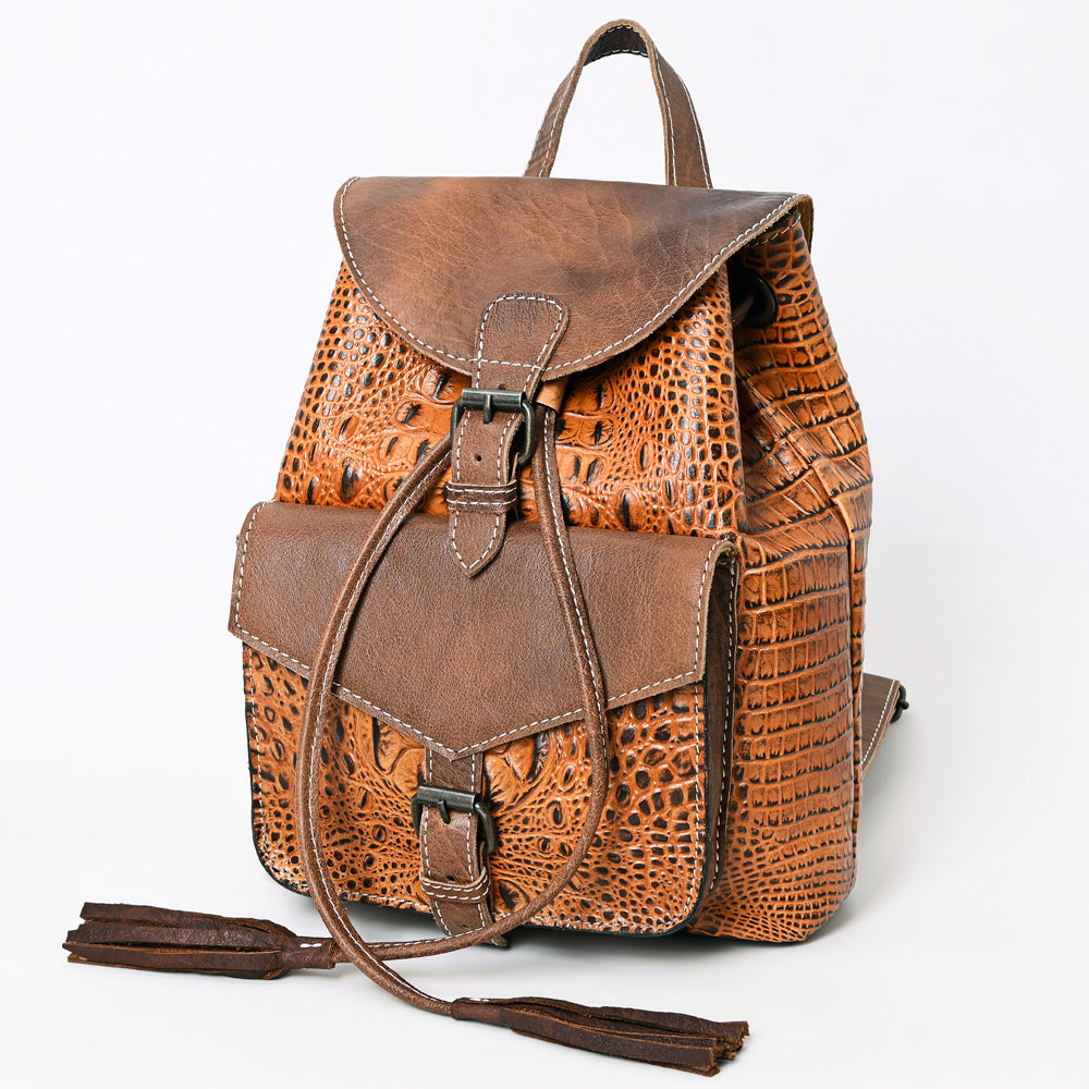 American Darling Crocodile Embossed Genuine Leather Women Bag Western Handbag Purse