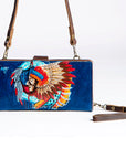 American Darling Wristlet Genuine Leather Women Bag Western Handbag Purse
