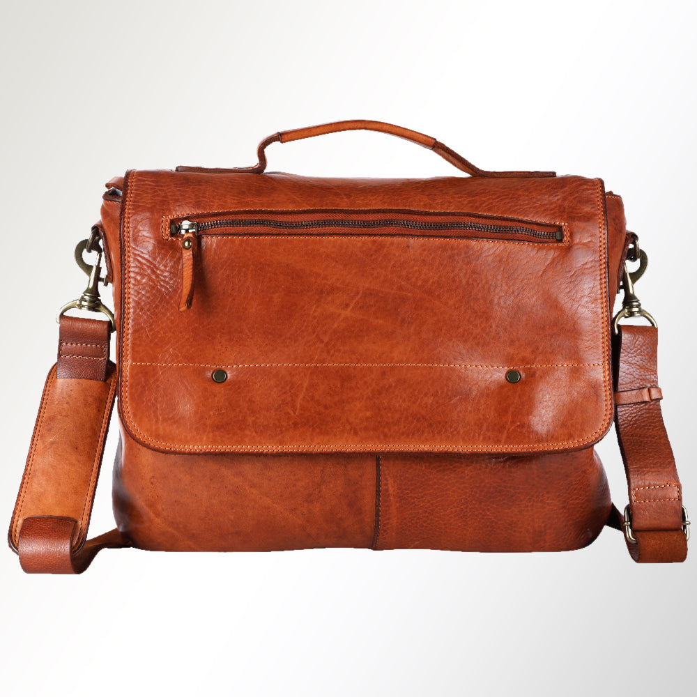 Spaghetti Western Swc408Tan Briefcase Vintage Handmade Drum Dyed Genuine European Cowhide Leather Women Bag Western Handbag Purse