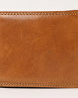 Spaghetti Western Swc450Tan Wallet Vintage Handmade Drum Dyed Genuine European Cowhide Leather Women Bag Western Handbag Purse