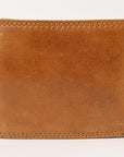 Spaghetti Western Swc450Tan Wallet Vintage Handmade Drum Dyed Genuine European Cowhide Leather Women Bag Western Handbag Purse