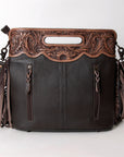 OHLAY KBG159 Clutch Hand Tooled Embossed Genuine Leather women bag western handbag purse