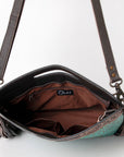 OHLAY KBG159 Clutch Hand Tooled Embossed Genuine Leather women bag western handbag purse