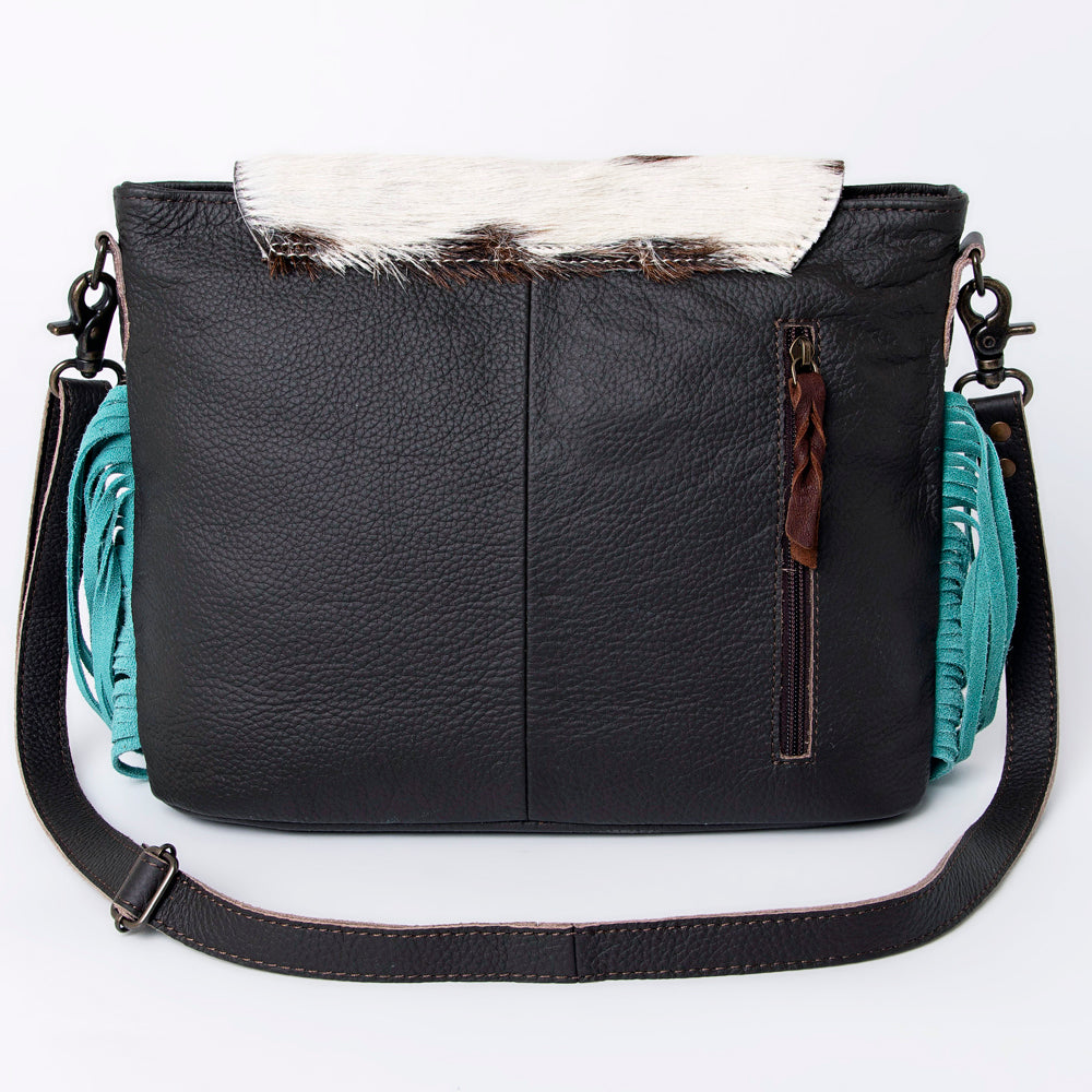 Ohlay Bags KBG166 Cross Body Hand Tooled Embossed Hair-On Genuine Leather Women Bag Western Handbag Purse