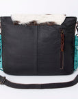 Ohlay Bags KBG166 Cross Body Hand Tooled Embossed Hair-On Genuine Leather Women Bag Western Handbag Purse