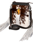 SKBG168 Ohlay Western Genuine Hair-On  Leather Hand Tooled Women Clutch Bags