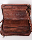 American Darling Hand Tooled Hair On Genuine Leather Women Bag Western Handbag Purse