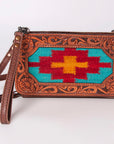 American Darling Hand Tooled Hair On Genuine Leather Women Bag Western Handbag Purse