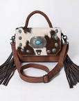 American Darling Briefcase Hair On Genuine Leather Western Women Bag | Handbag Weekend Travel Bags