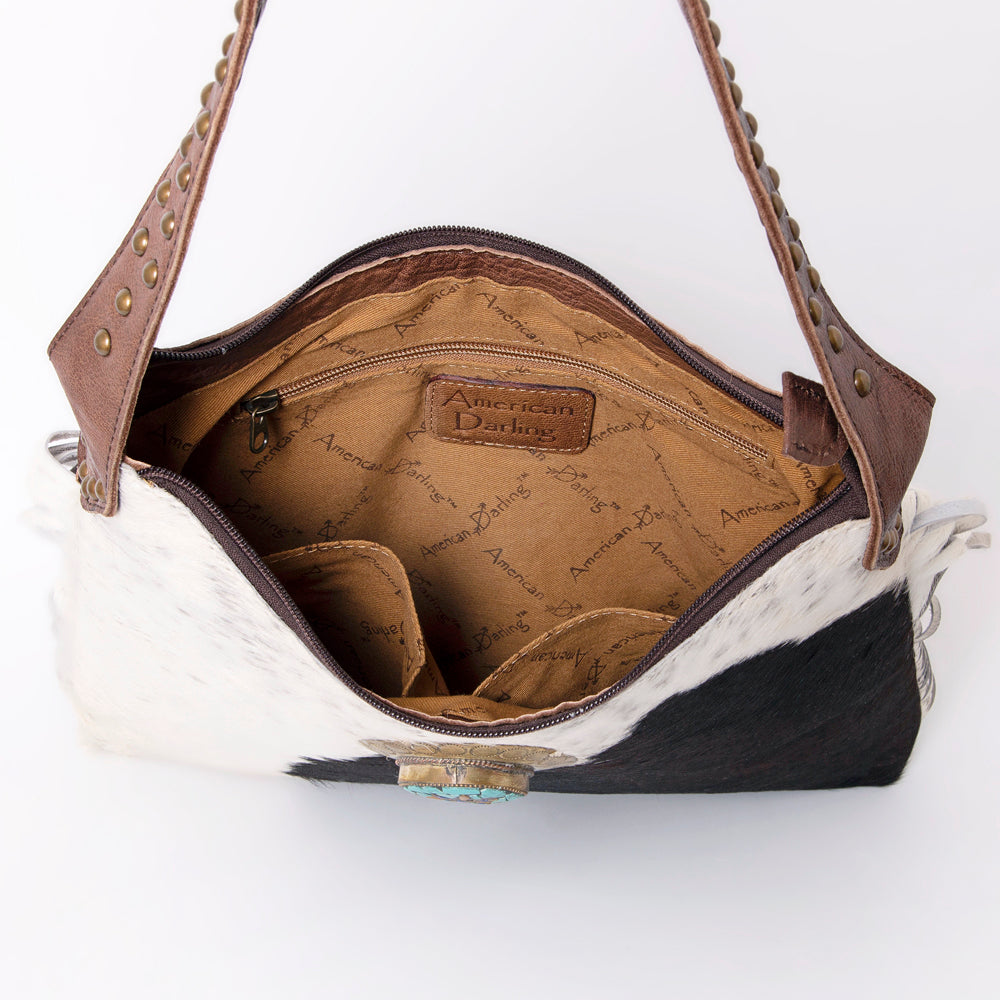 American Darling Hobo Hair-On Genuine Leather Women Bag Western Handbag Purse