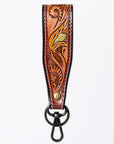 American Darling ADWSF126B Hand Tooled Genuine Leather Handle Strap For Wristlet Bags