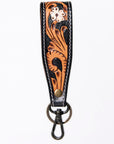 American Darling ADWSF126C Hand Tooled Genuine Leather Handle Strap For Wristlet Bags