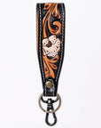 American Darling ADWSF126C Hand Tooled Genuine Leather Handle Strap For Wristlet Bags