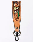 American Darling ADWSF126D Hand Tooled Genuine Leather Handle Strap For Wristlet Bags