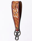 American Darling ADWSF126E Hand Tooled Genuine Leather Handle Strap For Wristlet Bags