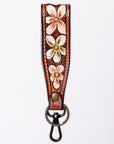 American Darling ADWSF126F Hand Tooled Genuine Leather Handle Strap For Wristlet Bags