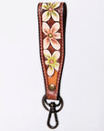 American Darling ADWSF126F Hand Tooled Genuine Leather Handle Strap For Wristlet Bags