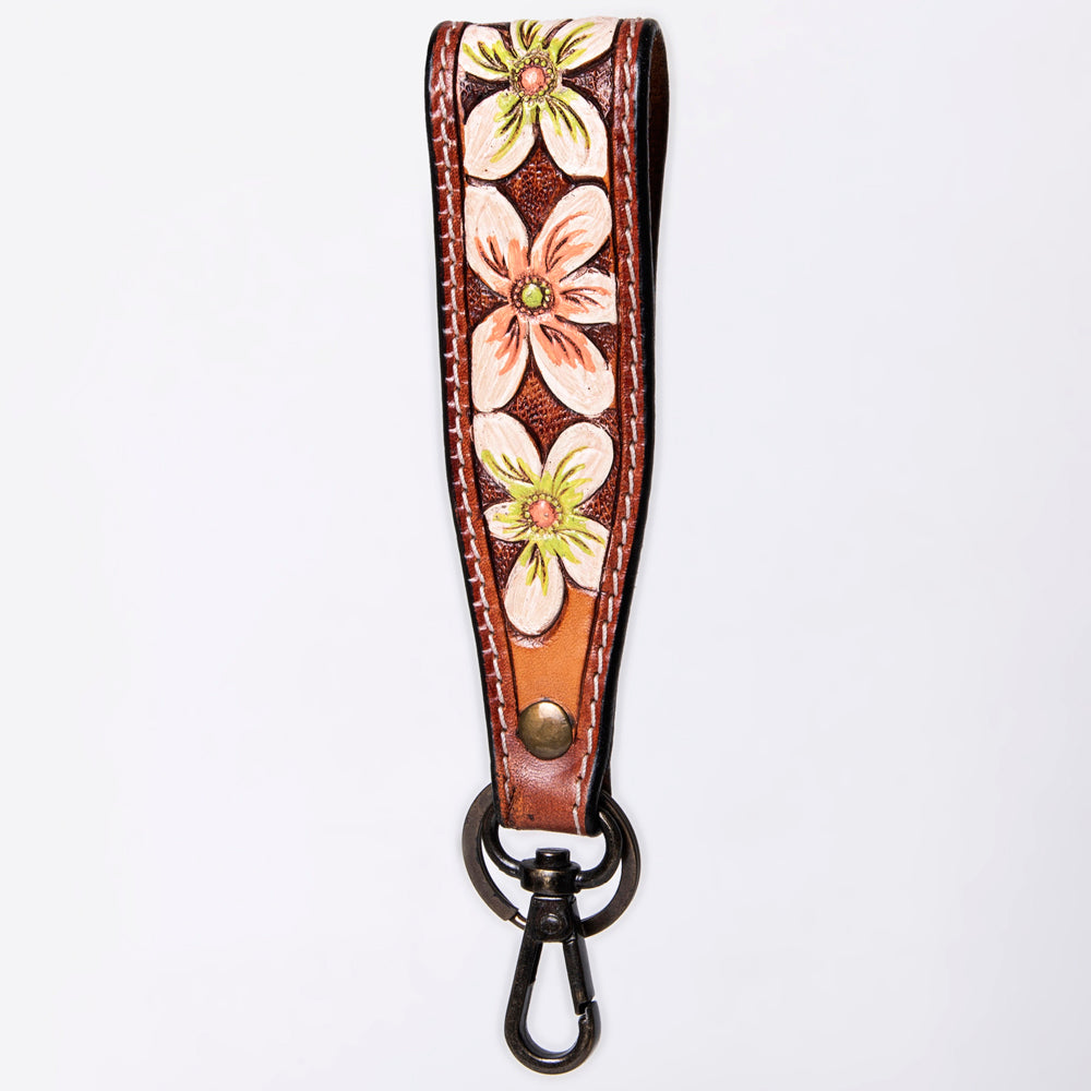 American Darling Hand Tooled Genuine Leather Handle Strap for Wristlet Bag Phone Wrist Keychain Wallet Purse Clutch Cellphone