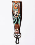 American Darling ADWSF126G Hand Tooled Genuine Leather Handle Strap For Wristlet Bags