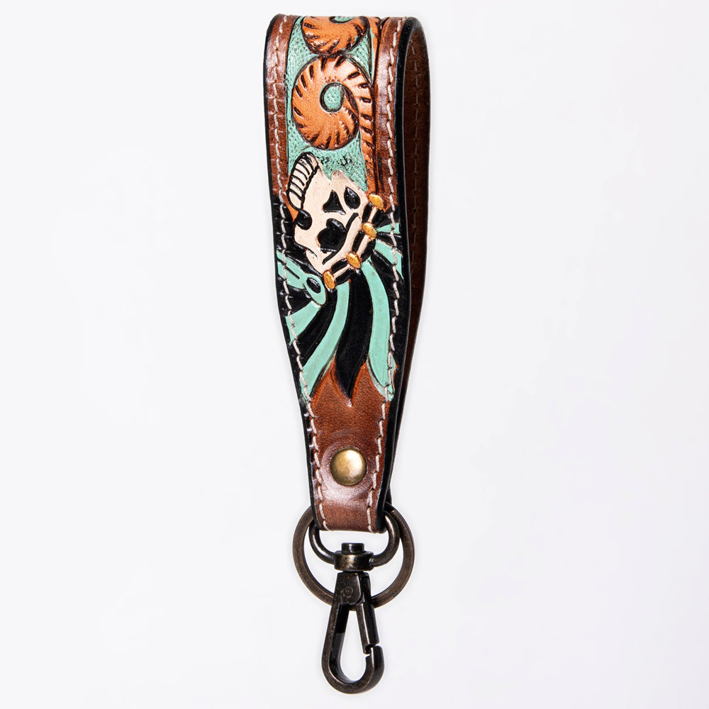 American Darling Hand Tooled Genuine Leather Handle Strap for Wristlet Bag Phone Wrist Keychain Wallet Purse Clutch Cellphone