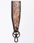 American Darling ADWSF126H Hand Tooled Genuine Leather Handle Strap For Wristlet Bags