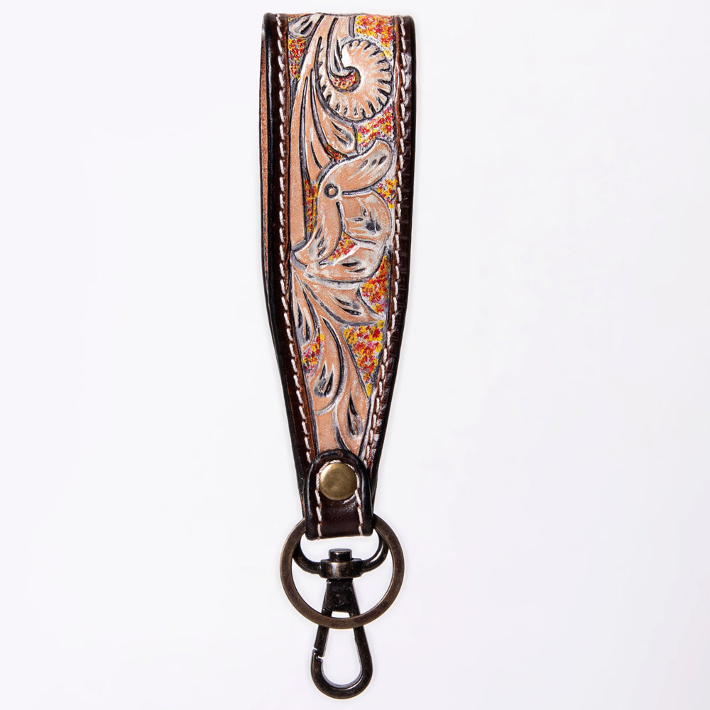 American Darling Hand Tooled Genuine Leather Handle Strap for Wristlet Bag Phone Wrist Keychain Wallet Purse Clutch Cellphone