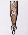 American Darling ADWSF126H Hand Tooled Genuine Leather Handle Strap For Wristlet Bags