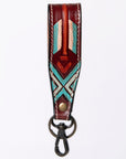 American Darling ADWSF126I Hand Tooled Genuine Leather Handle Strap For Wristlet Bags