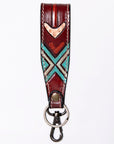 American Darling ADWSF126I Hand Tooled Genuine Leather Handle Strap For Wristlet Bags