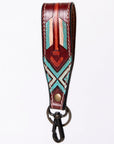 American Darling ADWSF126I Hand Tooled Genuine Leather Handle Strap For Wristlet Bags
