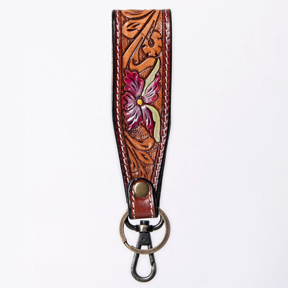 American Darling Hand Tooled Genuine Leather Handle Strap for Wristlet Bag Phone Wrist Keychain Wallet Purse Clutch Cellphone