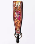 American Darling Hand Tooled Genuine Leather Handle Strap for Wristlet Bag Phone Wrist Keychain Wallet Purse Clutch Cellphone