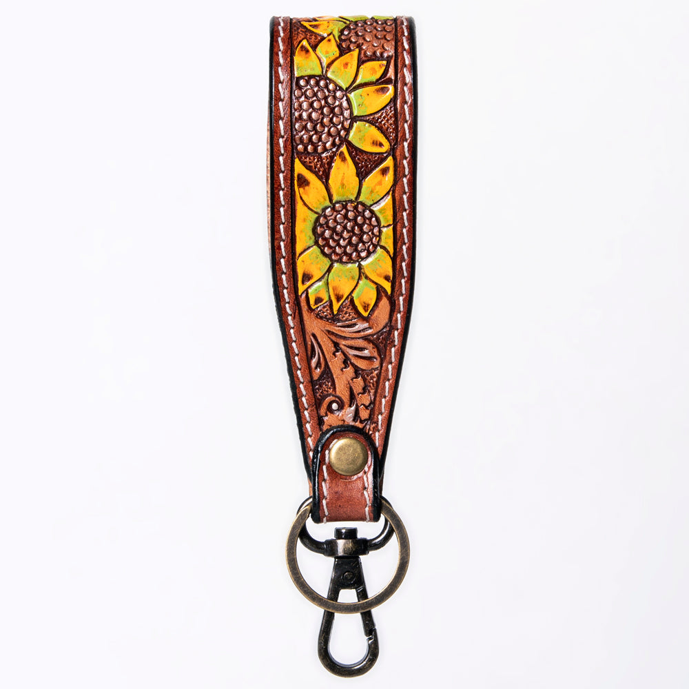 American Darling Hand Tooled Genuine Leather Handle Strap for Wristlet Bag Phone Wrist Keychain Wallet Purse Clutch Cellphone