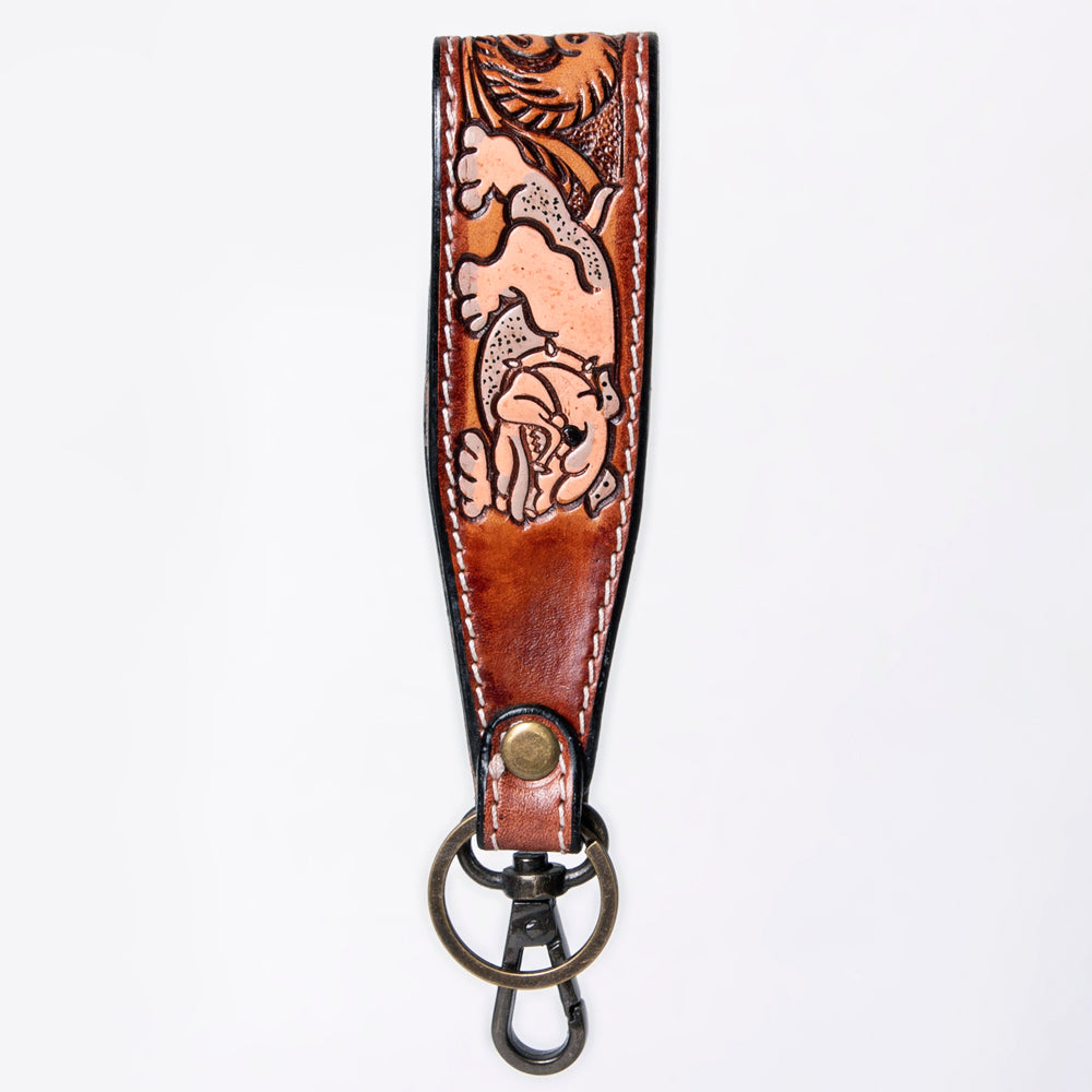 American Darling Hand Tooled Genuine Leather Handle Strap for Wristlet Bag Phone Wrist Keychain Wallet Purse Clutch Cellphone