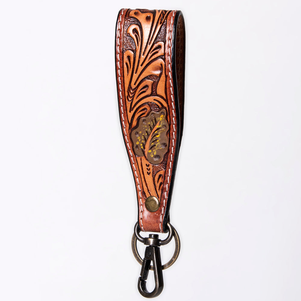 American Darling Hand Tooled Genuine Leather Handle Strap for Wristlet Bag Phone Wrist Keychain Wallet Purse Clutch Cellphone