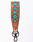 American Darling ADWSF126O Hand Tooled Genuine Leather Handle Strap For Wristlet Bags