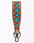 American Darling ADWSF126O Hand Tooled Genuine Leather Handle Strap For Wristlet Bags