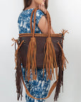 American Darling ADBGD147A Tote Genuine Leather Women Bag Western Handbag Purse