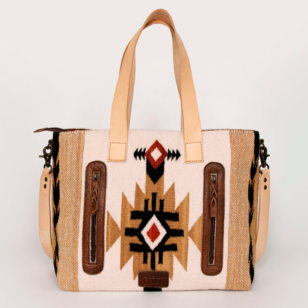 American Darling Tote Saddle Blanket Genuine Leather Women Bag Western Handbag Purse