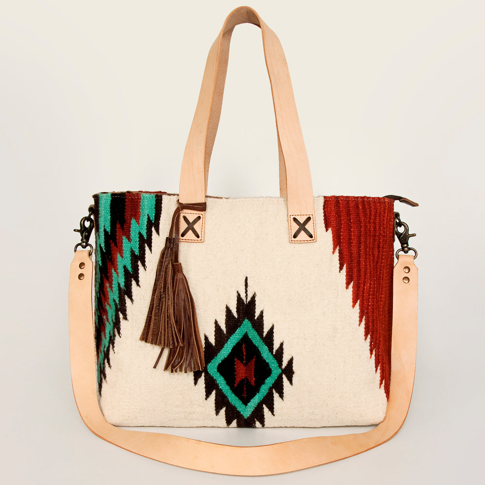 American Darling Tote Saddle Blanket Genuine Leather Women Bag Western Handbag Purse