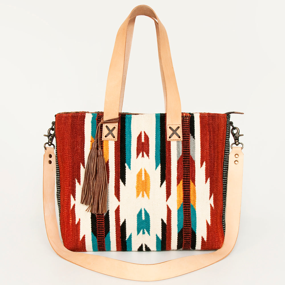 American Darling Tote Saddle Blanket Genuine Leather Women Bag Western Handbag Purse