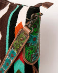 American Darling Saddle Blanket Genuine Leather Women Bag Western Handbag Purse