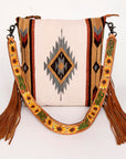 American Darling Saddle Blanket Genuine Leather Women Bag Western Handbag Purse