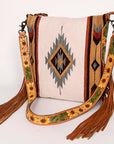 American Darling Saddle Blanket Genuine Leather Women Bag Western Handbag Purse