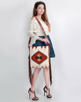American Darling Saddle Blanket Genuine Leather Women Bag Western Handbag Purse