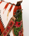 American Darling Saddle Blanket Genuine Leather Women Bag Western Handbag Purse