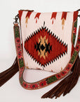 American Darling Saddle Blanket Genuine Leather Women Bag Western Handbag Purse