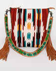 American Darling Saddle Blanket Genuine Leather Women Bag Western Handbag Purse