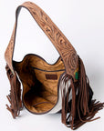 American Darling Hobo Hand Tooled Hair-On Genuine Leather Women Bag Western Handbag Purse